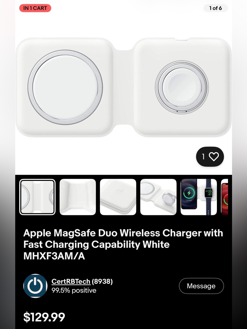 Apple MagSafe Duo Charger - White - Picture 5 of 5